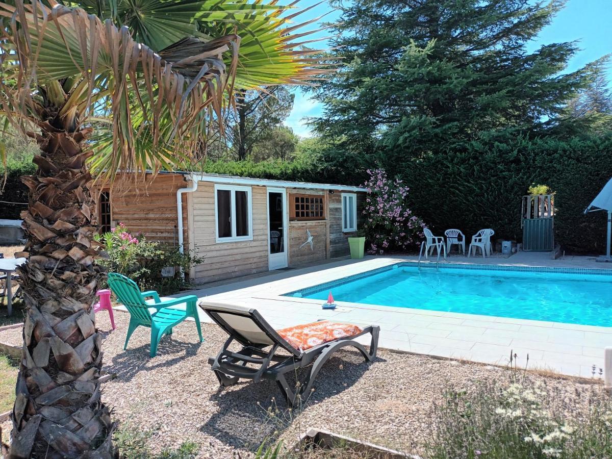 Chalet Banane Devant Piscine, A 6Km Du Festival De Piano De La Roque D'Antheron Rognes ภายนอก รูปภาพ