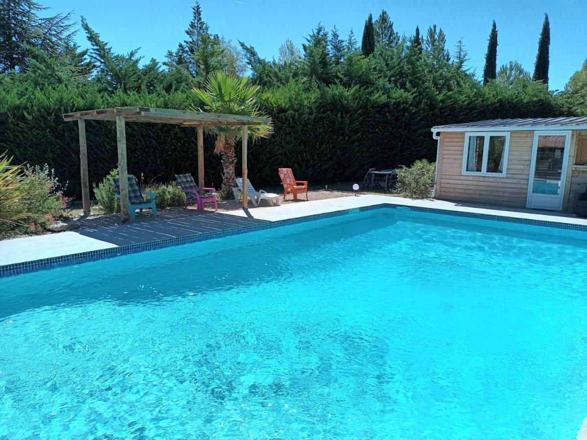 Chalet Banane Devant Piscine, A 6Km Du Festival De Piano De La Roque D'Antheron Rognes ภายนอก รูปภาพ